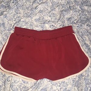 red f21 shorts